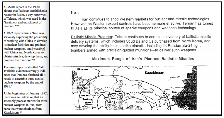 Sekä Irakin (vas.) ja CIA analyytikot (oikealla) uskoi Iranin toimi parhaiten Aasian maiden kanssa hankkia käytössään ydinaseita. 