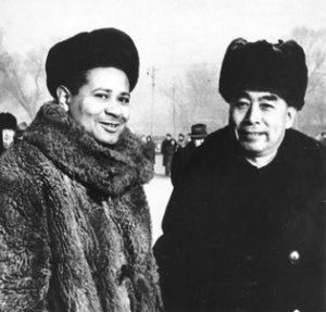 William Worthy and Premier Zhou Enlai in Beijing in 1957. Credit Boston Globe Staff