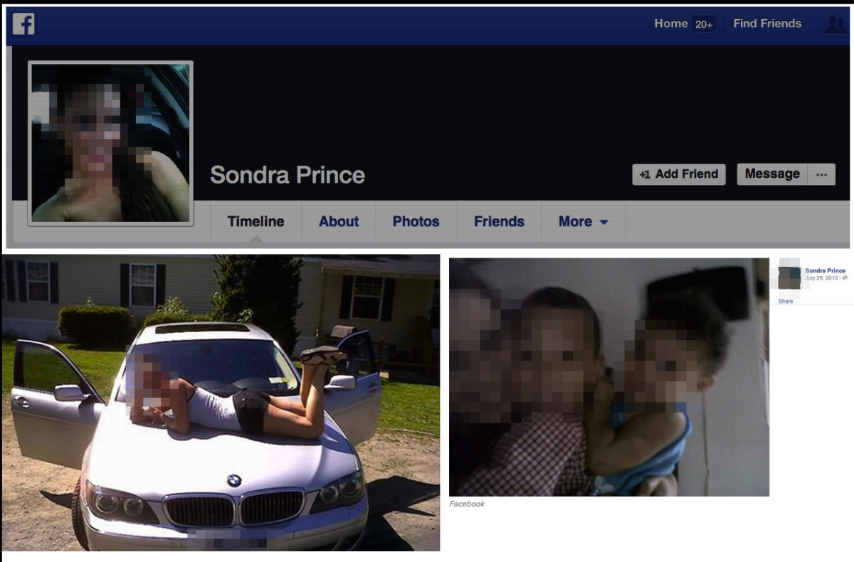 One DEA agent impersonated a young woman on Facebook, posting these photos of underage children as part of an investigation.